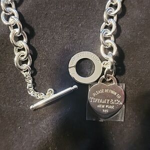 Tiffany's toggle necklace brand new